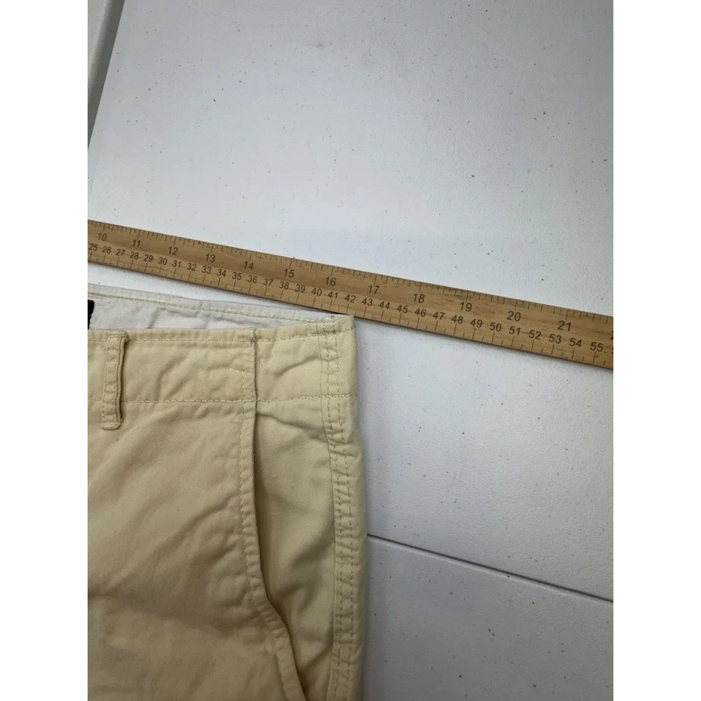 American Eagle Outfitters Prep Chino Shorts Mens 32 Yellow Classic